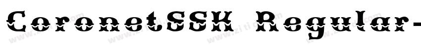 CoronetSSK Regular字体转换 CoronetSSK Regular字体转换